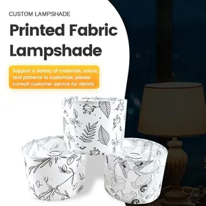 High Quality Oem Odm Service Fancy Pattern Printing Fabric Lampshade Cover