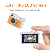 Mini Cámara Digital DC35S 5MP 1080P 30FPS 68 °   Cámara de Bolsillo Gran Angular con Estuche Desmontable y Ranura para Tarjeta MicroSD