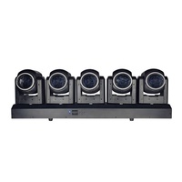 Projecteur LED à tête mobile 5 têtes 80W Infinite Beam Tornado+aperture RGBW E27, lumière de scène rotative à 360° pour DJ, bar, soirée, événementiel