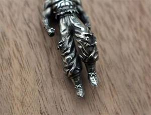 Colgante personalizado de Plata de Ley 925 con diseño de <span class=keywords><strong>Goku</strong></span>, collar de Bola de Dragón con diseño de DBZ Saiyan Hip hop, regalo para él - Product Image 6