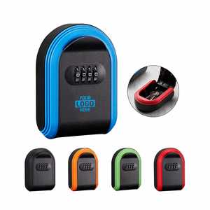 Custom Logo Key Storage Outdoor Wall Mount Full Plastic Rotary Button Door Mount 4 Digit Combination Key Security <b>Lock</b> <b>Box</b> - Product Image 2