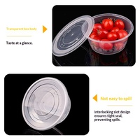 Offre Spéciale : Boîtes à emporter jetables transparentes, bols à soupe jetables avec couvercles, bols en plastique jetables avec couvercles pour restaurants