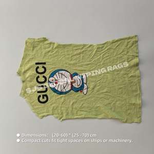 Trapos Industriales de Algodón de 25 kg, Trapos de Camiseta de Colores Mezclados, Trapos de Algodón Industriales de Alta Calidad para Limpieza - Product Image 3