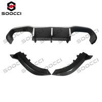 Difusor Trasero de Fibra de Carbono Seca TAKD, Kit de Carrocería, Difusor Inferior de Parachoques con Alerón Lateral para BMW F87 M2 M2C 2016-2021