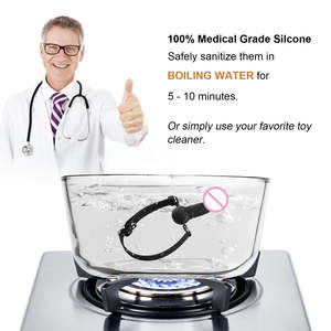 Kadınlar için Silikon Top <span class=keywords><strong>Gag</strong></span> Cinsel Bağlama Kısıtlamaları Ağız Topu <span class=keywords><strong>Gag</strong></span> BDSM için Seks Ürünleri - Product Image 5