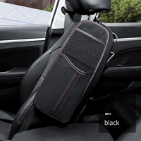 Organisateurs de voiture universels avec boîte de rangement en cuir PU sac de tissu latéral et porte-bouteilles d'eau siège suspendu sac de rangement latéral