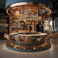 Comptoir de Bar Lumineux à LED pour Restaurant, Discothèque, Cave à Vin – Conception sur Mesure