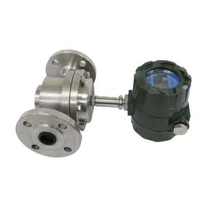 Débitmètre de liquide en acier inoxydable à engrenages ovales personnalisable avec support OEM, écran LCD, RS485, CE, FCC, bride, IP65, compatible eau - Product Image 1