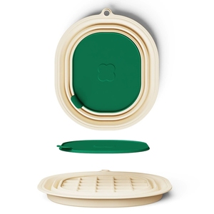 ชามอาบน้ำซิลิโคนแบบพับได้พร้อมถาดน้ำแข็งในตัวอ่างล้างหน้าสำหรับเช็ดหน้าเพื่อบรรเ<span class=keywords><strong>ทา</strong></span><span class=keywords><strong>สิว</strong></span>ทำให้ผิวกระชับบำบัดด้วยความเย็น - Product Image 6