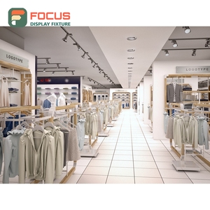 Customized Boutique Store Aluminum Store Fittings Project Contractor Chain Clothing Store - Product Image 2