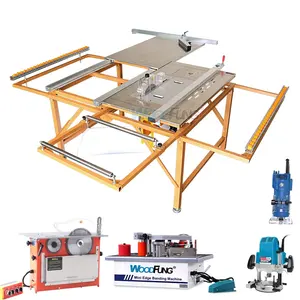 High quality small mini multifunction combination edge banding machine panel table saw