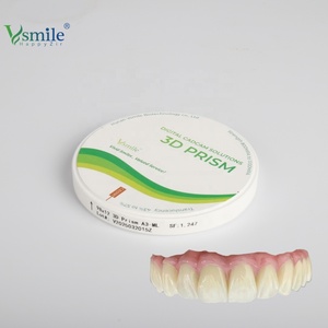 Blocs de zircone 3D, blancs, compatibles CAD CAM, céramique usinable, disque de zircone dentaire pour bridges, couronnes, facettes, <span class=keywords><strong>dents</strong></span>, Vsmile HappyZir - Product Image 5