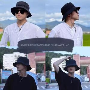 Không thấm nước ngư dân hat Phụ nữ mùa hè mặt trời Chống UV bảo vệ Cắm Trại Đi Bộ Đường Dài leo núi Mũ nam Panama xô Mũ ngoài trời - Product Image 4