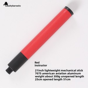 Bâton télescopique mécanique léger <span class=keywords><strong>de</strong></span> 21 pouces en alliage d'aluminium aéronautique à <span class=keywords><strong>trois</strong></span> sections, rétractable, pour la défense personnelle monté sur véhicule - Product Image 4