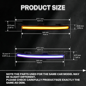 Clignotants dynamiques à LED pour VW <span class=keywords><strong>Golf</strong></span> <span class=keywords><strong>7</strong></span> <span class=keywords><strong>7</strong></span>.5 GTI Jetta MK7, clignotants séquentiels ambre et bleus pour rétroviseurs, en stock aux États-Unis - Product Image 3
