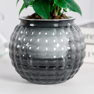 Chậu hoa để bàn ba chiều bằng nhựa dày, trong suốt, tự hút nước, hiện đại Meixuan, 3-6L, bán buôn từ nhà máy - Product Image 5