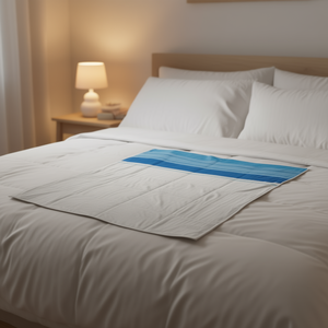 Couverture de lit rectangulaire Kenia The Light, motif rayé minimaliste, toutes saisons, pour lit double - Product Image 2