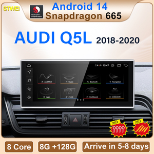 STWEI Snapdragon665 10.25 pouces Autoradio multimédia sans fil CarPlay pour AUDI 18-21 Q5 B9 Unité principale Radio Lecteurs - Product Image 2