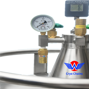 Conteneur en acier inoxydable LN2 YDZ-30 30L conteneurs d'azote liquide auto-pressurisant stockage sperme pour le transfert d'échantillons congelés - Product Image 5