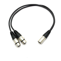 Câble d'extension de microphone XLR 3 broches mâle vers double femelle, accessoire audio et vidéo