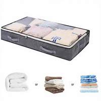 Boîte de rangement pliable 90L pour lit, organisateur de placard pliable et sacs de rangement sous lit, boîte de rangement pour vêtements et papier cadeau
