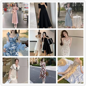 Vestido Casual de Manga Corta con Estampado Digital y Silueta Larga en Línea A, Color Sólido, Venta Caliente Transfronteriza, Novedad 2026 - Product Image 3