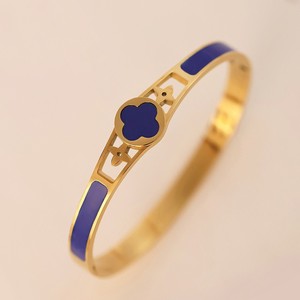 Brazalete con Diseño <span class=keywords><strong>de</strong></span> Trébol para Mujer, Elegante, Chapado en Oro <span class=keywords><strong>de</strong></span> 18k, Regalo <span class=keywords><strong>de</strong></span> Aniversario - Product Image 6