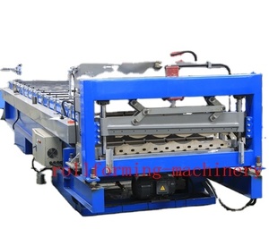 Preiswerte Glasierte Rollformmaschine für Farbige Glasierte Fliesen 16-800 Hochwertig mit China 0,8-1,5mm Manuell 14-16m/min 16 Stufen - Product Image 1