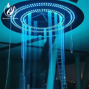2025 vendita calda su misura programmabile digitale rotonda fontana <span class=keywords><strong>di</strong></span> acqua tenda <span class=keywords><strong>di</strong></span> acqua cascata pioggia adatto per il centro commerciale - Product Image 4
