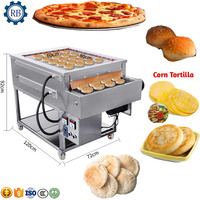 Machine à pain pita arabe commerciale boulangerie Tunnel four à gaz arabe Roti faisant la Machine Pizza four à gaz rond