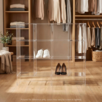 Vitrine en acrylique transparente, armoire de rangement artisanale, armoire en acrylique pour magasin et maison, personnalisation possible
