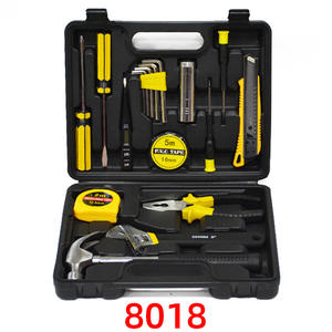 Juego de Herramientas Manuales 8613 de 37x28x8cm, Kit de Reparación para el Hogar de Acero al Carbono con Estuche Rígido, Caja de Herramientas Multifuncional - Product Image 2