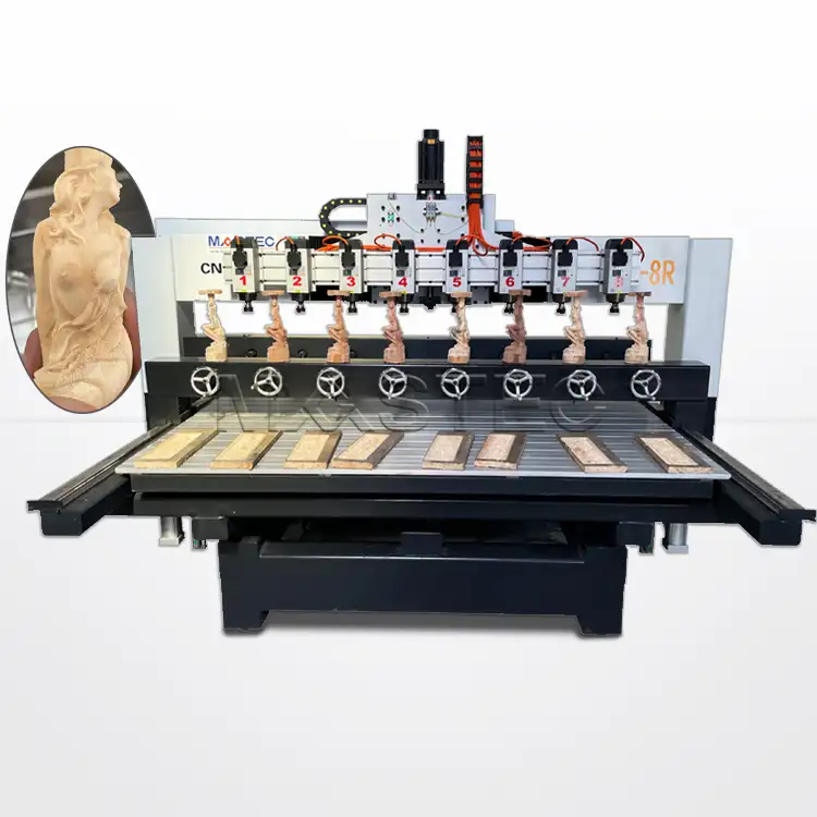 فلاش مبيعات ثلاثية الأبعاد 4 محور الخشب CNC راوتر