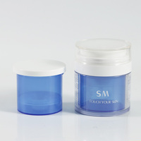 Conteneurs cosmétiques en plastique PP écologiques vides, 30 ml, 50 ml, crème pour le visage, sérum, lotion, flacon pompe sans air avec pompe
