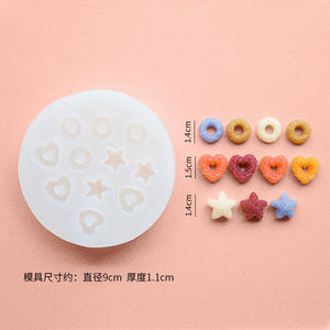 Silicone <strong>Cereal</strong> Candle Molds Star Heart Wax Rings <strong>Lucky</strong> <strong>Charms</strong> Candle Molds - Product Image 4