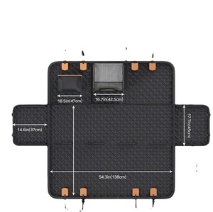 Housse de siège de voiture pour animaux de compagnie, durable, imperméable, noire, solide, tapis de lit pour animaux, protection de siège de voiture, hamac pour animaux de compagnie, pour les voyages en été et en hiver - Product Image 4