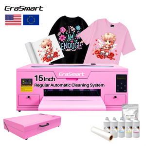 <span class=keywords><strong>Stampante</strong></span> DTF EraSmart 350 <span class=keywords><strong>A3</strong></span> Rosa con XP600, <span class=keywords><strong>Stampante</strong></span> DTF da 13 Pollici con Agitatore e Forno Essiccatore per Qualsiasi Tessuto, Magazzino USA - Product Image 1