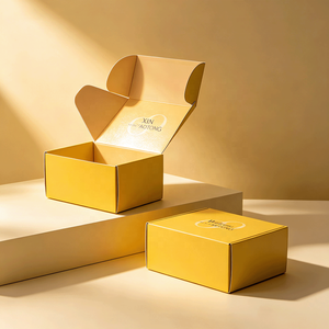 Boîtes d'expédition en carton personnalisées en promotion avec logo et revêtement UV pour emballage cadeau, boîte en papier avec dorure à chaud - Product Image 4