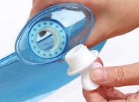 Mini bouteille d'eau chaude ronde en pvc transparent étanche
