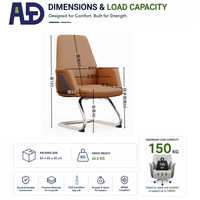 Chaise de bureau de direction de luxe moderne à dossier haut en cuir PU, ergonomique, réglable, pivotante, avec base chromée et roulettes, pour bureau à domicile et chambre