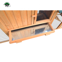 Intérieur Extérieur 2 Grandes Pièces Principales Cage Cochon d'Inde Lapin Herbe Maison Bois Lapin Lapin Clapier