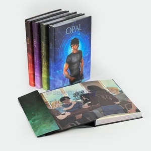 Tùy chỉnh in Sách bìa cứng cuốn tiểu thuyết màu đen và trắng mực bìa cứng viễn tưởng cuốn sách dịch vụ in ấn - Product Image 2