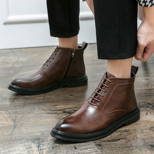 Zapatos de Cuero para Hombre a Precio de Fábrica 2024, Zapatos de Vestir Formales con Cierre para Hombre, Botas Formales para Boda - Product Image 6