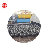 Billes en acier forgé C45 HUAFU à bas prix, 58HRC, microstructure M+C, pour l'exploitation minière de l'or et du cuivre, 60mm-150mm, impact 12J/cm, bris 1%
