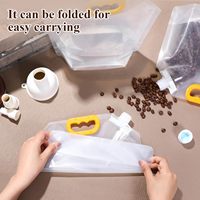 Pochettes souples réutilisables transparentes de 1,5 L, 2,5 L, 5 L avec bec verseur large et poignée pour emballage de liquides (bière, boissons)