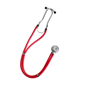 Estetoscopio Médico de Doble Tubo, Estetoscopio de Cardiología de Doble Cabeza con Tubo Rojo para Uso Clínico y Doméstico - Product Image 3