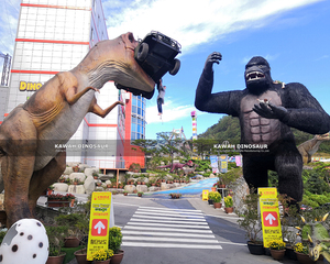 Gran Estatua de Gorila <span class=keywords><strong>Animatrónico</strong></span> King Kong, Modelo Animal Personalizado para Exhibición en Parques - Product Image 4