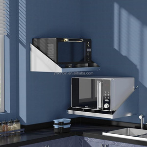 Stainless Steel Wall Mount Microwave Shelf Commercial Kitchen Microwave Hanger for Restaurant Hotel Canteen - Product Image 2