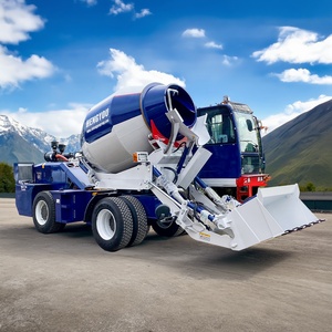 Camion malaxeur à béton HENGYOU 3,5 m³ 4,0 m³ avec pompe, malaxeur à béton mobile portable autochargeur de <span class=keywords><strong>petite</strong></span> taille - Product Image 1