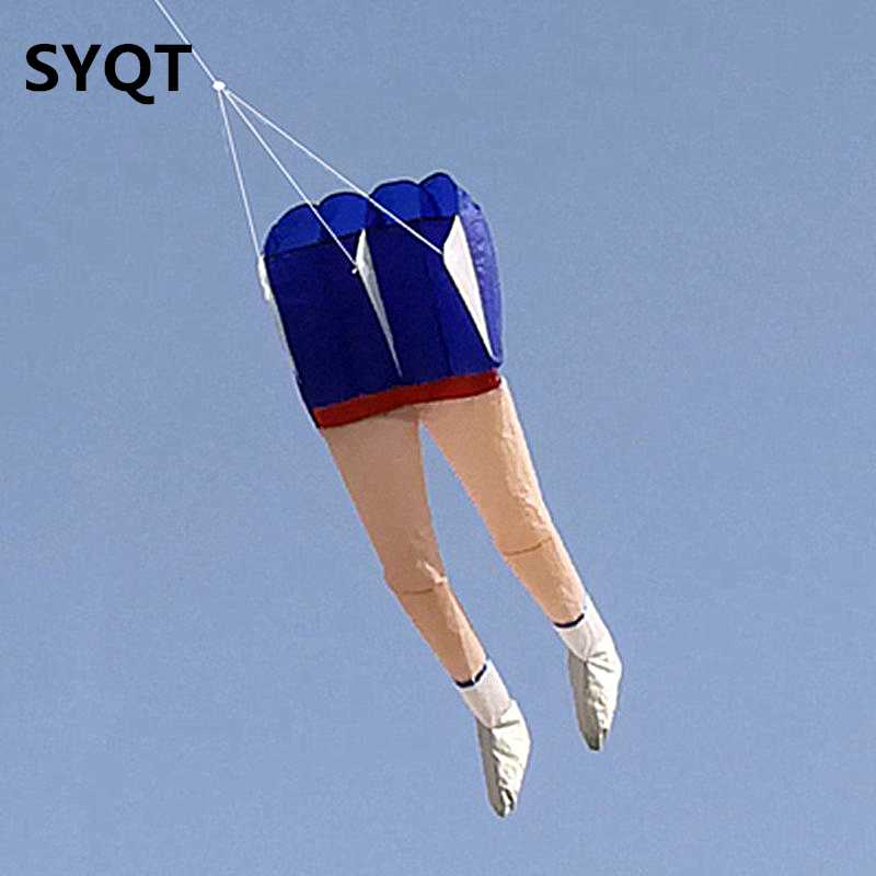 3D large leg kite soft inflatable single line kite to prevent tearing easy to fly outdoor sports flying tool with kite line
